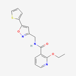 2-ethoxy-N-((5-(thiophen-2-yl)isoxazol-3-yl)methyl)nicotinamide