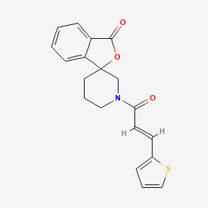 molecular formula C19H17NO3S B3012966 (E)-1'-(3-(噻吩-2-基)丙烯酰基)-3H-螺[异苯并呋喃-1,3'-哌啶]-3-酮 CAS No. 1798415-91-4