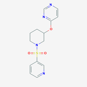 4-((1-(Pyridin-3-ylsulfonyl)piperidin-3-yl)oxy)pyrimidine