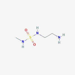 molecular formula C3H11N3O2S B3012989 (2-Aminoethyl)(methylsulfamoyl)amine CAS No. 1596113-40-4