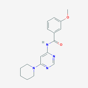 molecular formula C17H20N4O2 B3012993 3-methoxy-N-(6-(piperidin-1-yl)pyrimidin-4-yl)benzamide CAS No. 1706284-38-9