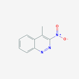 molecular formula C9H7N3O2 B3012996 4-Methyl-3-nitrocinnoline CAS No. 20864-33-9
