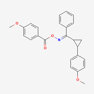 [(Z)-[[2-(4-methoxyphenyl)cyclopropyl]-phenylmethylidene]amino] 4-methoxybenzoate