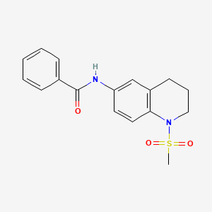 N-(1-methylsulfonyl-3,4-dihydro-2H-quinolin-6-yl)benzamide