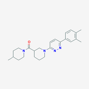 (1-(6-(3,4-Dimethylphenyl)pyridazin-3-yl)piperidin-3-yl)(4-methylpiperidin-1-yl)methanone