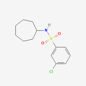 3-chloro-N-cycloheptylbenzene-1-sulfonamide