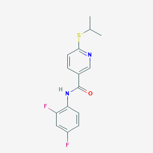 N-(2,4-difluorophenyl)-6-(isopropylsulfanyl)nicotinamide