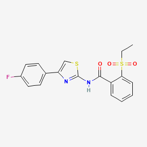 2-(ethylsulfonyl)-N-(4-(4-fluorophenyl)thiazol-2-yl)benzamide