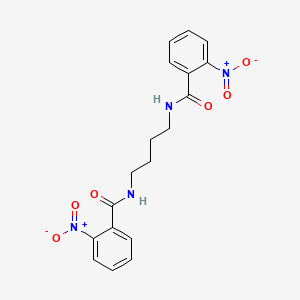 2-nitro-N-[4-[(2-nitrobenzoyl)amino]butyl]benzamide