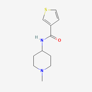 molecular formula C11H16N2OS B3013027 N-(1-甲基哌啶-4-基)噻吩-3-甲酰胺 CAS No. 2167029-45-8