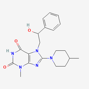 7-(2-hydroxy-2-phenylethyl)-3-methyl-8-(4-methylpiperidin-1-yl)-1H-purine-2,6(3H,7H)-dione
