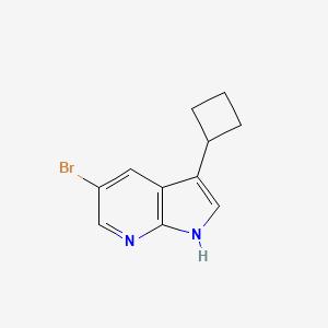 molecular formula C11H11BrN2 B3013040 5-溴-3-环丁基-1H-吡咯并[2,3-B]吡啶 CAS No. 1936373-90-8