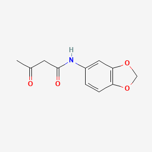 molecular formula C11H11NO4 B3013054 N-1,3-Benzodioxol-5-YL-3-oxobutanamide CAS No. 35493-00-6