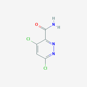 molecular formula C5H3Cl2N3O B3013070 4,6-Dichloropyridazine-3-carboxamide CAS No. 1609394-50-4