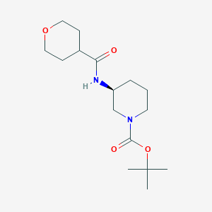 molecular formula C16H28N2O4 B3013078 (S)-tert-Butyl 3-(oxane-4-carbonylamino)piperidine-1-carboxylate CAS No. 1286208-78-3