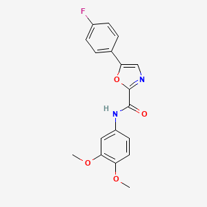 N-(3,4-dimethoxyphenyl)-5-(4-fluorophenyl)oxazole-2-carboxamide