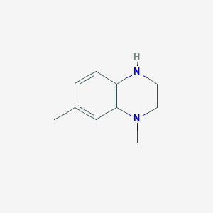 molecular formula C10H14N2 B3013090 4,6-二甲基-2,3-二氢-1H-喹喔啉 CAS No. 912284-81-2