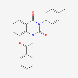 1-(2-oxo-2-phenylethyl)-3-(p-tolyl)quinazoline-2,4(1H,3H)-dione