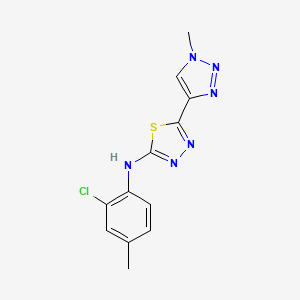 N-(2-Chloro-4-methylphenyl)-5-(1-methyltriazol-4-yl)-1,3,4-thiadiazol-2-amine