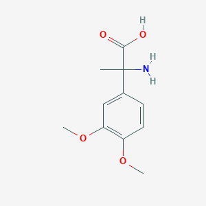 molecular formula C11H15NO4 B3013119 2-amino-2-(3,4-dimethoxyphenyl)propanoic Acid CAS No. 4454-13-1