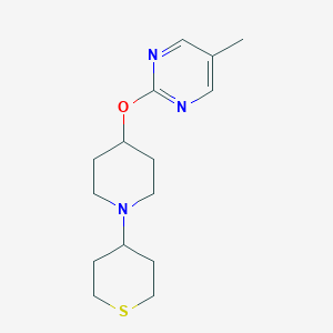 5-Methyl-2-[1-(thian-4-yl)piperidin-4-yl]oxypyrimidine