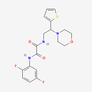 N1-(2,5-difluorophenyl)-N2-(2-morpholino-2-(thiophen-2-yl)ethyl)oxalamide