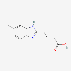 molecular formula C12H14N2O2 B3013167 4-(5-Methyl-1H-benzoimidazol-2-yl)-butyric acid CAS No. 630091-50-8