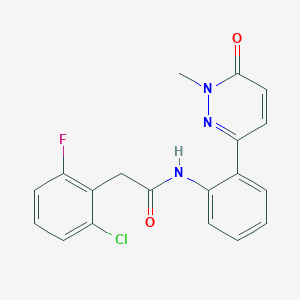 2-(2-Chloro-6-fluorophenyl)-N-[2-(1-methyl-6-oxopyridazin-3-YL)phenyl]acetamide