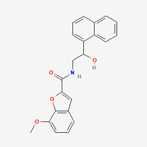 N-(2-hydroxy-2-(naphthalen-1-yl)ethyl)-7-methoxybenzofuran-2-carboxamide