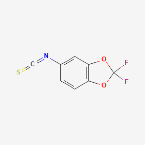 molecular formula C8H3F2NO2S B3013187 2,2-difluoro-5-isothiocyanato-2H-1,3-benzodioxole CAS No. 869085-97-2