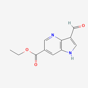 Ethyl 3-formyl-1H-pyrrolo[3,2-b]pyridine-6-carboxylate