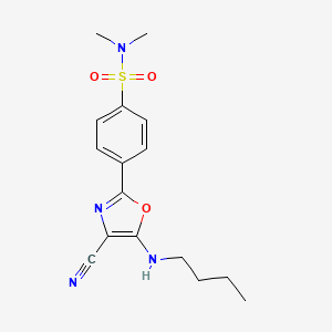 4-(5-(butylamino)-4-cyanooxazol-2-yl)-N,N-dimethylbenzenesulfonamide