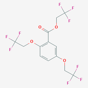 molecular formula C13H9F9O4 B030132 2,2,2-三氟乙基 2,5-双(2,2,2-三氟乙氧基)苯甲酸酯 CAS No. 50778-57-9