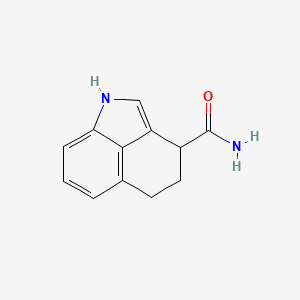 molecular formula C12H12N2O B3013210 1,3,4,5-Tetrahydrobenzo[cd]indole-3-carboxamide CAS No. 124051-27-0