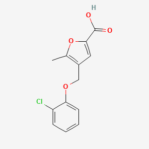 4-[(2-Chlorophenoxy)methyl]-5-methylfuran-2-carboxylic acid