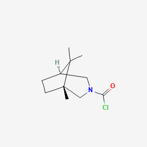 molecular formula C11H18ClNO B3013266 (1R,5S)-1,8,8-三甲基-3-氮杂双环[3.2.1]辛烷-3-羰基氯 CAS No. 2227795-14-2