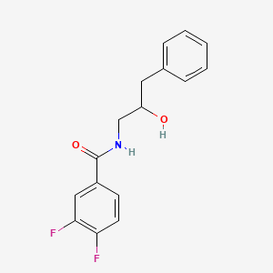 molecular formula C16H15F2NO2 B3013270 3,4-difluoro-N-(2-hydroxy-3-phenylpropyl)benzamide CAS No. 1351596-92-3