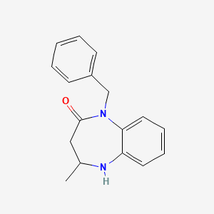 molecular formula C17H18N2O B3013278 1-苄基-4-甲基-2,3,4,5-四氢-1H-1,5-苯并二氮杂卓-2-酮 CAS No. 174337-50-9