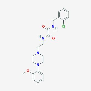 molecular formula C22H27ClN4O3 B3013287 N1-(2-chlorobenzyl)-N2-(2-(4-(2-methoxyphenyl)piperazin-1-yl)ethyl)oxalamide CAS No. 1049421-41-1