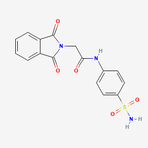 molecular formula C16H13N3O5S B3013288 2-(1,3-dioxo-1,3-dihydro-2H-isoindol-2-yl)-N-(4-sulfamoylphenyl)acetamide CAS No. 63203-16-7