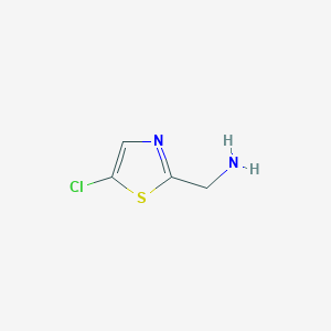 molecular formula C4H5ClN2S B3013318 (5-Chlorothiazol-2-YL)methanamine CAS No. 1187932-87-1; 1187933-28-3