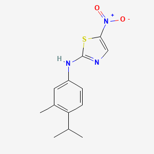 N-(4-isopropyl-3-methylphenyl)-5-nitro-1,3-thiazol-2-amine