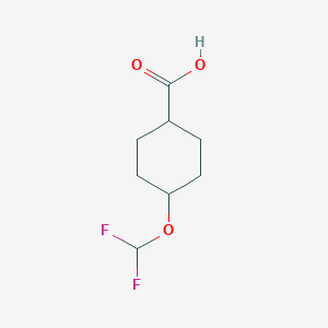 molecular formula C8H12F2O3 B3013341 4-(Difluoromethoxy)cyclohexane-1-carboxylic acid CAS No. 1940134-56-4