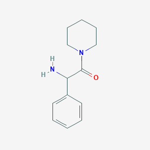 molecular formula C13H18N2O B3013342 2-Amino-2-phenyl-1-(piperidin-1-yl)ethan-1-one CAS No. 24153-06-8