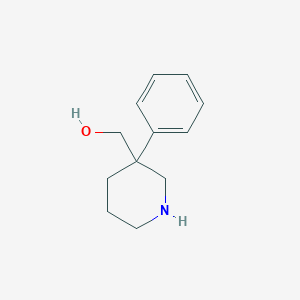 molecular formula C12H17NO B3013344 (3-Phenylpiperidin-3-yl)methanol CAS No. 1026896-52-5