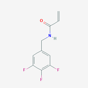 molecular formula C10H8F3NO B3013350 N-[(3,4,5-Trifluorophenyl)methyl]prop-2-enamide CAS No. 2361639-76-9