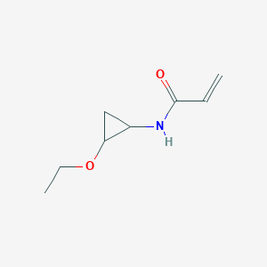 molecular formula C8H13NO2 B3013351 N-(2-Ethoxycyclopropyl)prop-2-enamide CAS No. 2411288-79-2