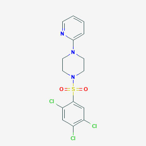 2,4,5-Trichloro-1-((4-(2-pyridyl)piperazinyl)sulfonyl)benzene