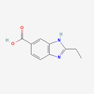 molecular formula C10H10N2O2 B3013377 2-Ethyl-1H-benzimidazole-6-carboxylic acid CAS No. 891454-18-5