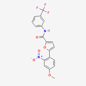 5-(4-methoxy-2-nitrophenyl)-N-[3-(trifluoromethyl)phenyl]furan-2-carboxamide